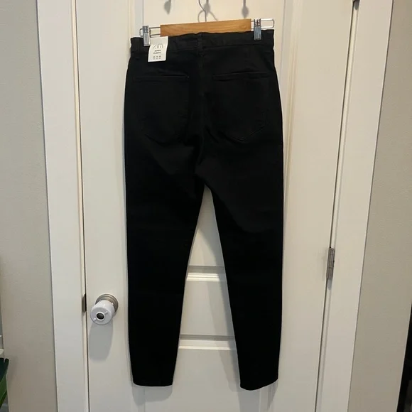 ZARA New with tags Black High Rise Skinny Jeans 10 Denim - Picture 7 of 7